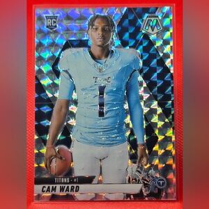 Panini Mosaic Football Card - Cam Ward Silver Mosaic Variation (RC)